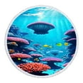 thumbnail image 1 of Fnochy Oversized Round Beach Towel Super Lightweight Quick-Dry Sandproof Multi-Purpose for Travel Yoga Pool Picnic Microfiber Blanket, 1 of 8