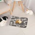 thumbnail image 1 of Fnochy Pets Dog Bed Crate Pad, Ultra Soft Pet Bed with Cute Bone&Love- Large Print Washable Crate Mat, for Large Dogs Fleece Dog Crate Kennel Mat Cat Bed Liner 16x24-Inch, 1 of 3