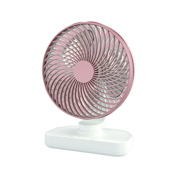 Fnochy Portable Desktop Fan USB Powered 4-Speed Adjustable Quiet Cooling Oscillating Fan For Office Dorm Study With Long-Lasting Battery