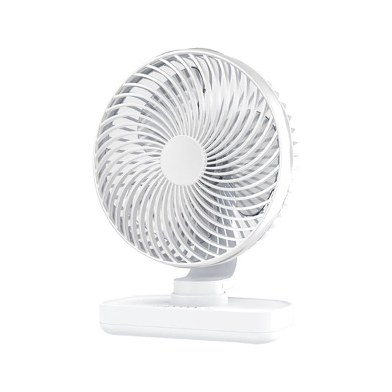 Fnochy Portable Desktop Fan USB Powered 4-Speed Adjustable Quiet Cooling Oscillating Fan For Office Dorm Study With Long-Lasting Battery