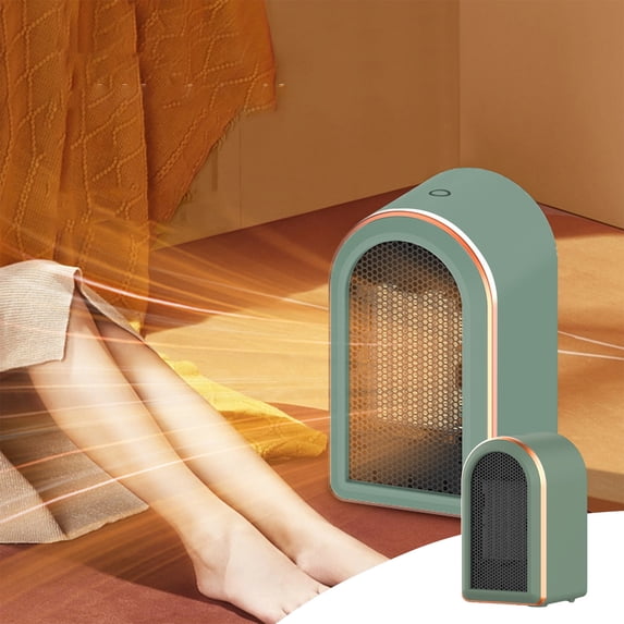 Fnochy Portable Electric Space Heater Energy Efficient for Indoor Use Room Bedroom, Advanced Ceramic Low Energy 1200W/800W, Small Mini Handy Desk Personal Heater Plug in, Overheat/Dumping Protection