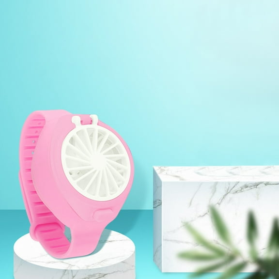 Fnochy Portable Handheld Small Fan USB Rechargeable 3-Speed, Adjustable Folding Fan for Outdoor Travel Camping Hiking with Wrist Strap - Kids Adults Cooling Fan