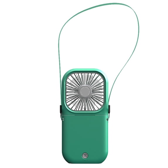 Fnochy Portable Neck Hanging Fan USB Rechargeable with Built-in 3000mAh Power Bank 3-Speed Ultra-Quiet Hands-Free Compact Cooling for Commuting Travel Office