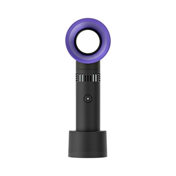 Fnochy Portable Small Fan Mini Bladeless Turbine High Wind Volume 3-Speed USB-C Rechargeable Silent Desk Fan for Home Office Travel