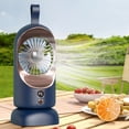 thumbnail image 1 of Fnochy Portable Small Fan USB 5-Speed Cooling Fan with 3000mAh Battery, Quiet Oscillating Desk Fan for Home Office Bedroom Camping Energy Efficient, 1 of 8