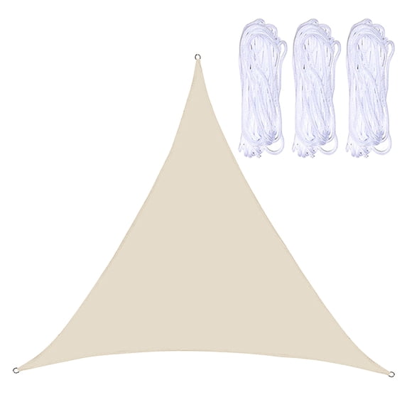 Fnochy Premium UV-Blocking Shade Sail for Garden Patio Yard, Heavy-Duty Waterproof UPF40+ Sun Protection Canopy with Stainless Steel D-Rings & Nylon Ropes, Easy Install Outdoor Awning