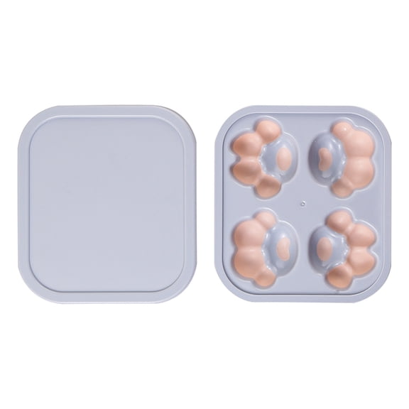 Fnochy Quick-Freeze Ice Tray with Lid, Soft TPE Material, Food-Safe, Easy Demolding, Dustproof Cover, Reusable Silicone Ice Cube Maker for Home Use