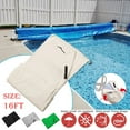 thumbnail image 1 of Fnochy Rectangle Pool Cover, 16x3.1Ft Swimming Pool Cover for above Ground Pools, Hot Tub Cover, Heavy Duty Pool Cover with Ground Nails, Tension Hook, Drawstring, 1 of 8