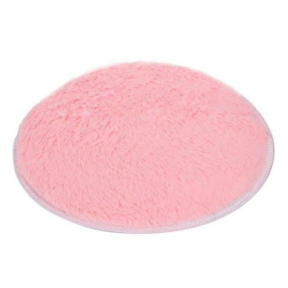 Fnochy Round Rugs for Bedroom - Machine Washable, 15.7 Inch Circle Area Rugs for Living Room, Soft and Fluffy Shaggy Carpet for Teen Girls and Boys, Dorms, Nursery Rooms, Home Decor Aesthetic