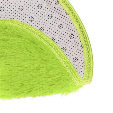 Fnochy Round Rugs for Bedroom - Machine Washable, 15.7 Inch Circle Area Rugs for Living Room, Soft and Fluffy Shaggy Carpet for Teen Girls and Boys, Dorms, Nursery Rooms, Home Decor Aesthetic