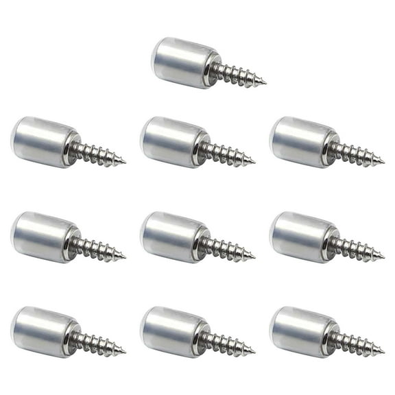 Fnochy Self-Tapping Screws for Cabinets, Laminate Support, Easy Installation, Heavy Duty, 20kg Load Capacity - 10PCS Metal Screws for Wood and Glass Projects