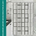 thumbnail image 1 of Fnochy Shower Curtain Liner, 100% EVA Soft Clear Heavy Duty Shower Curtain and Liner 2-in-1, 31x70 Luxury Plastic Weighted Bathroom Shower Liner, 12 Rustproof Grommets, 1 of 4