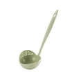 thumbnail image 1 of Fnochy Skimmer Straining Spoon, 2 In 1 Plastic Straining Ladle Soup Pan Spoon, with Filter Strainer Kitchen Dinnerware Cooking Tools (Green), 1 of 4