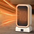 thumbnail image 1 of Fnochy Space Heater, 1000W Mini Energy Efficient Space Heaters for Indoor Use, Portable Space Heater for Office with Adjustable, Triple Protection, Suitable for Bedroom,Office and Indoor Use(White), 1 of 8