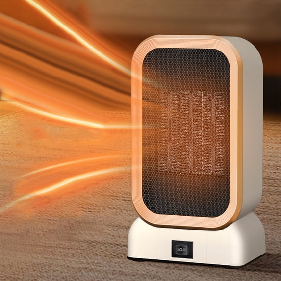 Fnochy Space Heater, 1000W Mini Energy Efficient Space Heaters for Indoor Use, Portable Space Heater for Office with Adjustable, Triple Protection, Suitable for Bedroom,Office and Indoor Use(White)