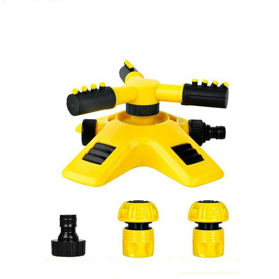 Fnochy Sprinklers for Yard, Water Sprinklers for Lawn, Gardening Sprinkler for Yard, Oscillating Hose 360 Degree Rotary Sprinkler Watering System, Large Coverage Area, Quick Leakproof Connection