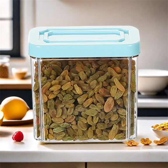 Fnochy Storage Tank Cereals Jar Food, Oatmeal Seal Storage Jar Crisper Cereal Sealed Containers, Sealed Jar Storage Box Grain Storage Tank, Whole Grains Storage Container Sealed Tank, Green