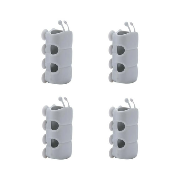 Fnochy Suction Cup Shower Head Holder, No Drill Shower Head Bracket, Removable Shower Head Mount, Strong Suction Base, Universal Fit for Bathroom, Kitchen, Garage - 4PCS