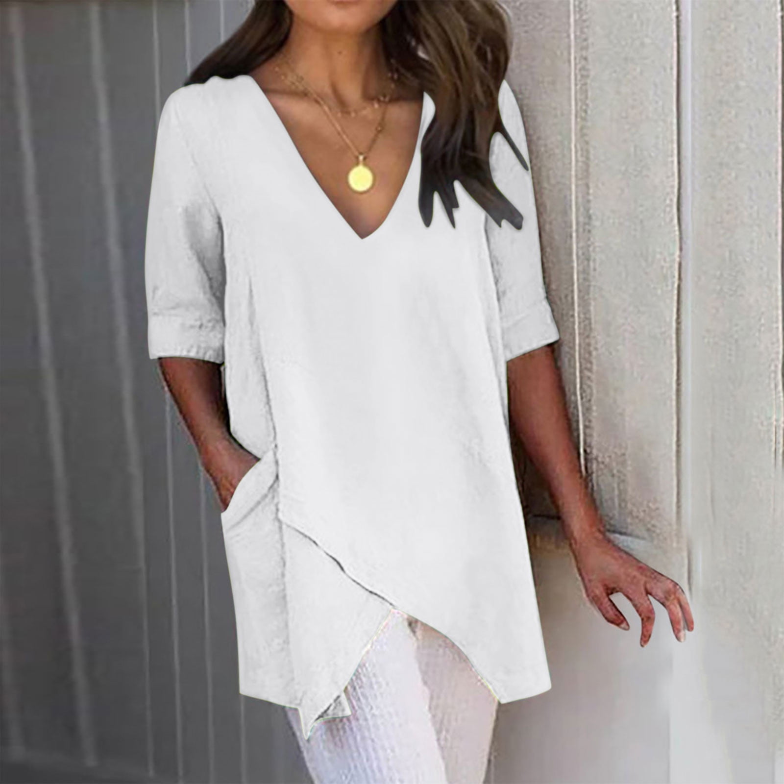 Cute cotton sales summer tops