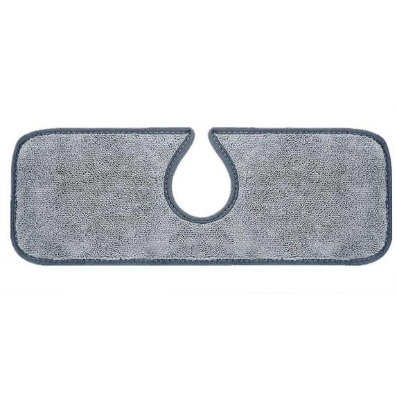 Fnochy Super Absorbent Kitchen Sink Backsplash Guard - Microfiber Faucet Mat with Thick Sponge, Water Stain Protection, Easy to Clean, Fits Most Faucets, Reusable, 24.6x4.9 Inches - 1PCS