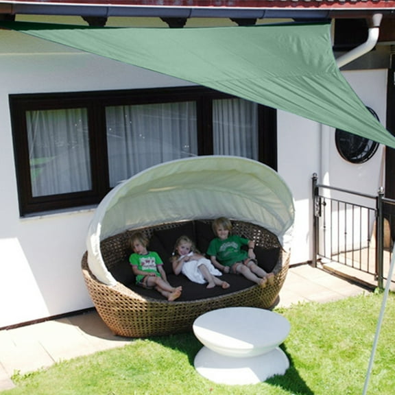 Fnochy Triangle Sun Shade Awning 95% UV Block Lightweight Durable Portable Outdoor Canopy for Patio Garden Backyard Pool Cover - S