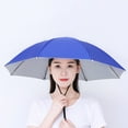 thumbnail image 1 of Fnochy Umbrella Hat, 27.2 inch Fishing Umbrella Hat Hands Free UV Protection Umbrella Cap Adjustable Headwear, for Fishing Golf Camping Beach Gardening Sunshade Outdoor, 1 of 8