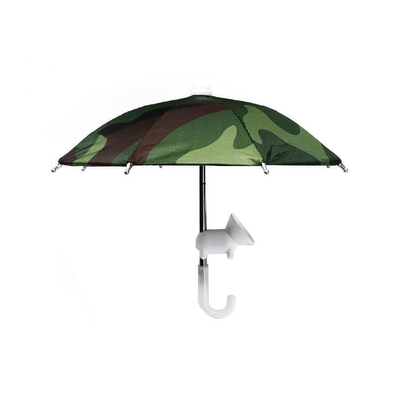 Fnochy Universal Phone Umbrella Stand with Suction Cup, All-Weather Outdoor Sun Rain Protection Portable Hands-Free Holder for iPhone Samsung Smartphones