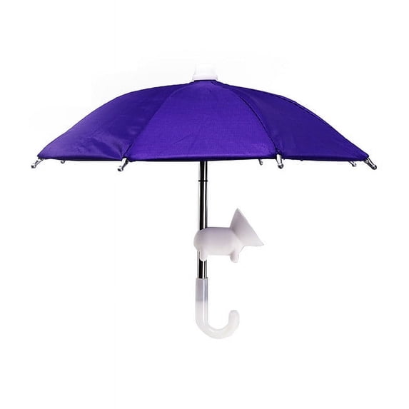 Fnochy Universal Phone Umbrella Stand with Suction Cup, All-Weather Outdoor Sun Rain Protection Portable Hands-Free Holder for iPhone Samsung Smartphones