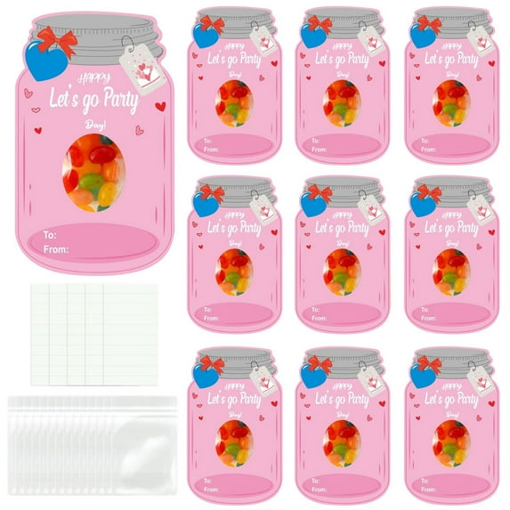 Fnochy Valentine's Day Cards Set, Personalized Exchange Cards, Cute Gift Card Pack, 30 Pcs with Stickers, Perfect for Small Gifts and Treats