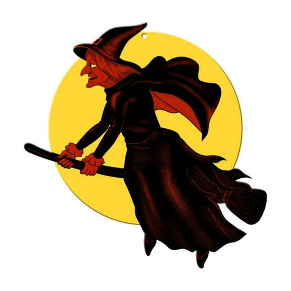 Fnochy Vintage Halloween Classic Cutouts, Large Halloween Vintage Classroom Decorations, Witch Moon Bulletin Board Cutouts Accents Pumpkin Paper for Halloween Party Door Wall Ornaments