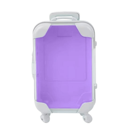 Fnochy Walkable Mini Storage Trolley, Luggage Organizer, Cosmetic Storage Box, Home Decoration, Durable Plastic Design - Perfect for Travel & Beauty Salons