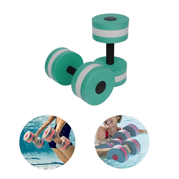 Fnochy Water Dumbbells, Set of 2 Aquatic Exercise Dumbell, Water Aerobic Exercise Foam Dumbbells Pool Resistance for Men Women Weight Loss Water Sports Fitness Tool