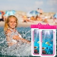thumbnail image 1 of Fnochy Waterproof Phone Pouch IPX8 30M Submersible Transparent Touchscreen Case for Smartphones Under 7.2 Inches, Floating Lanyard for Swimming Diving Beach Kayaking Snorkeling, 2 Pack, 1 of 8