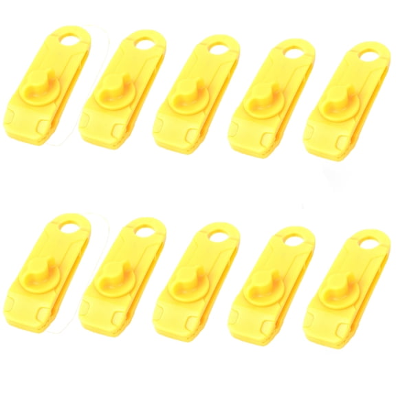 Fnochy Windproof Tent Clips Heavy Duty Adjustable Roof Sunshade Clips, Secure Lock Durable Rope Buckles for Outdoor Camping Accessories (10PCS)