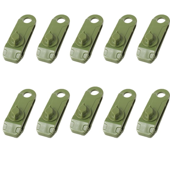 Fnochy Windproof Tent Clips Heavy Duty Adjustable Roof Sunshade Clips, Secure Lock Durable Rope Buckles for Outdoor Camping Accessories (10PCS)