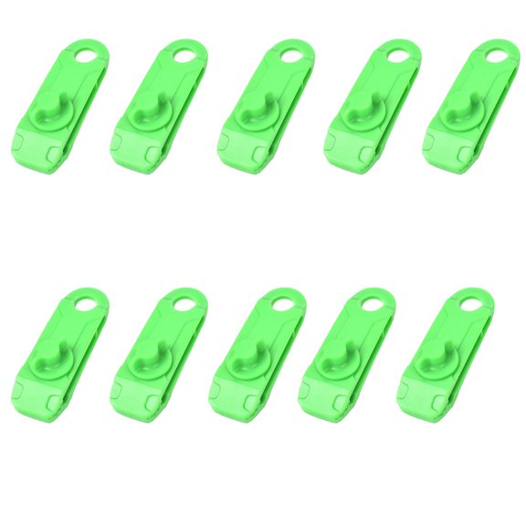 Fnochy Windproof Tent Clips Heavy Duty Adjustable Roof Sunshade Clips, Secure Lock Durable Rope Buckles for Outdoor Camping Accessories (10PCS)