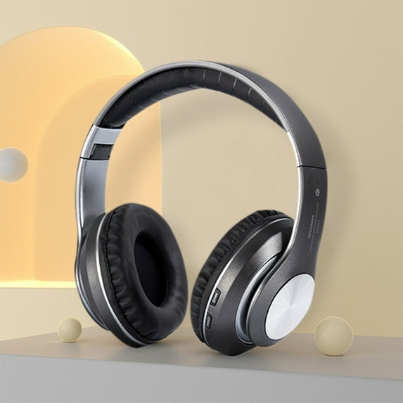 Fnochy Wireless Bluetooth Headphones, 6H Playtime, HiFi Stereo Over Ear Headphones with Microphone, Foldable Lightweight Bluetooth 5.0 Headphones
