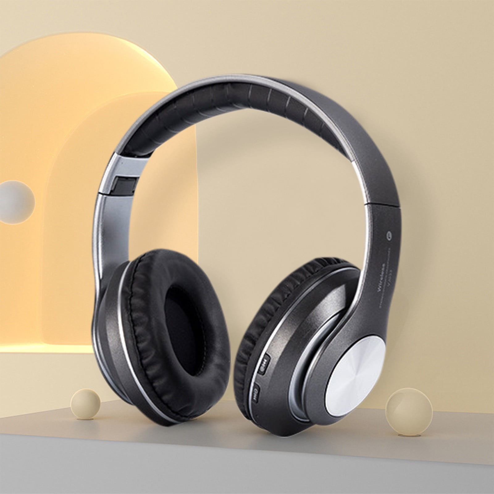 Wentronic Y01 Wireless Noise Cancelling Headphones – Bluetooth 5.3, 48H Playtime, Foldable, Hi-Res Sound, Mic Included