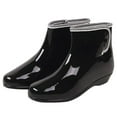 thumbnail image 1 of Fnochy Women's Rain Boots Trendy Short Tube Rain Boots Water Slip Resistant Water Shoes, 1 of 4
