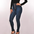 thumbnail image 1 of Fnochy Womens Classic High Waisted Skinny Stretch Butt Lifting Jeans Slim Fit Denim Pants, 1 of 4