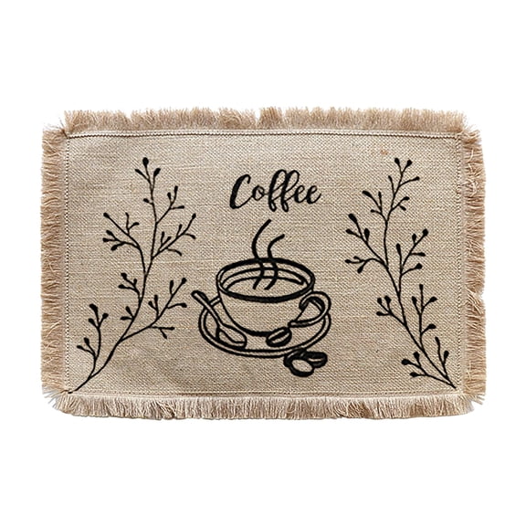 Fnochy Woven Placemats Jute Dining Table Mats - Heat Resistant, Non-Slip, Eco-Friendly, Durable, Easy to Clean, Decorative Insulation Pads for Everyday Use, Natural Odorless Design