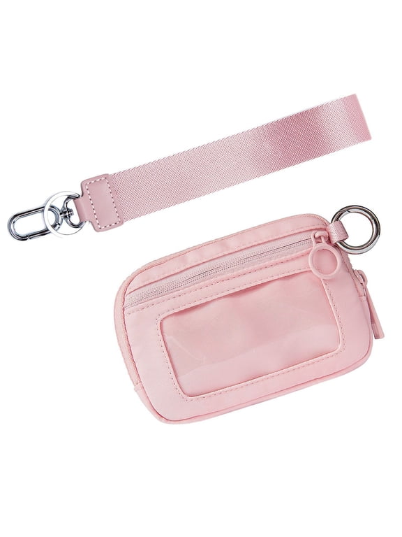 Wristlet Zip Card Case, Waterproof Wallet, Multi-Functional Keychain, Lightweight Nylon Pouch, Stylish ID Holder for Women - Perfect Gift for Any Occasion!