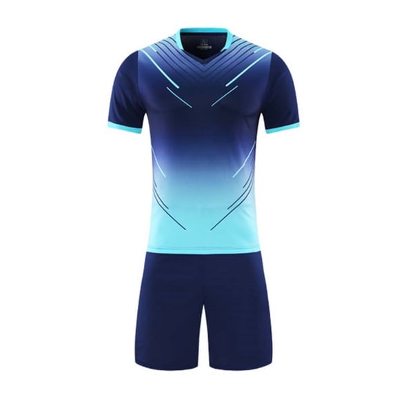 Fnooota Boys Athletic Outfit Sets, Running Summer Short Sleeve 2 Piece Activewear Clothing Sets Navy Size 12-13 T