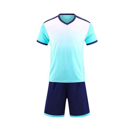 Fnooota Boys Athletic Outfit Sets Size 8, Basketball Short Sleeve Summer 2 Piece Kids Clothing Sets Sky Blue Size 8