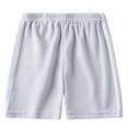 thumbnail image 1 of Fnooota Boys Athletic Shorts, Elastic Waist Knee Length Breathable Casual Basketball Shorts Gray Size 11-12 T, 1 of 9