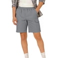 thumbnail image 1 of Fnooota Boys Cargo Shorts, Elastic Waist Casual Relaxed Fit Summer Kids Shorts Gray Size 10-12, 1 of 6