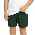 thumbnail image 1 of FSYBOA Boys Casual Shorts, Relaxed Fit Elastic Waist Summer Casual Kids Shorts Green Size 3-4 T, 1 of 7