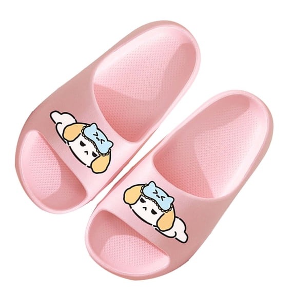 Fnooota Boys Slide Sandals, Bathroom Slip On Non Slip Open Toe Summer Shoes Pink Size 13-13.5(Little Kids)(Little Kids)