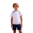 thumbnail image 1 of Fnooota Boys T Shirts, Crew Neck Summer Short Sleeve Casual Athletic Tops White Size 8, 1 of 6