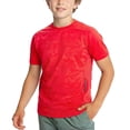 thumbnail image 1 of Fnooota Boys T Shirts, Sports Quick-drying Short Sleeve Summer Athletic Tops Red Size 10-12, 1 of 5